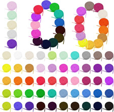 100 Pairs Flat Colored Shoelaces 47 in, Multi-Color Pack for Sneakers and Boots 