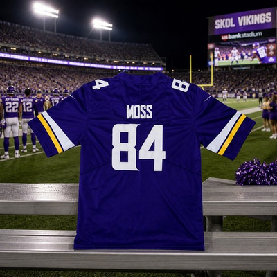 #ad #ad Minnesota Vikings Randy Moss #84 Nike Mens Purple 2025 Retired NFL Game Jersey $50.00