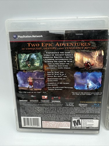 God of War 1 2 & 3 *TESTED* CIB Complete Playstation PS3 - Picture 4 of 13
