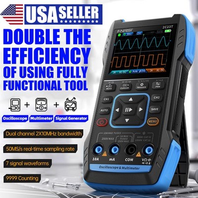 2C23T handheld digital oscilloscope, multimeter, three in one dual channe