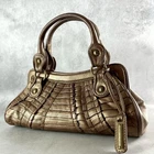 Isabella Fiore Handbag Hobo Bag Purse in Gold USED Good Condition Ships From JPN
