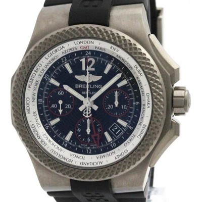 BREITLING Bentley GMT Light Body Titanium Mens Watch EB0433 Polished BF588834