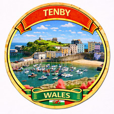 Tenby  Wales Decorative Fridge Magnet A0106