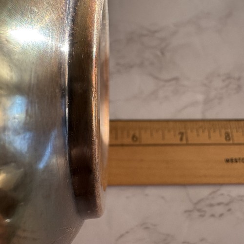 Vintage Silverplate International Silver Co CGW&S Teekanne Krug Weidengriff wie abgebildet - Bild 14 von 14