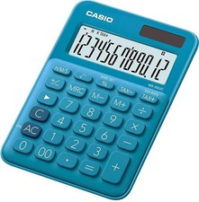 Casio Blue 12 Digit Calculator MS-20UC-BU-W-EC