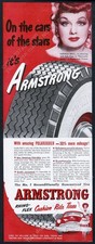 1949 Lucille Ball photo Armstrong tires vintage print ad