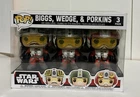 Funko Pop vinyl figure Star Wars X-Wing Pilots Biggs Wedge Porkins 3 Pack new