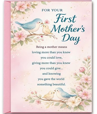 First Mothers Day Card, Happy 1st Mother's Day Card Gifts for New Mom, First Tim