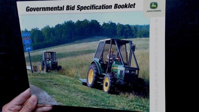 John Deere Governmental Bid Specification Brochure 40-150 HP Tractors