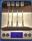 Chantilly Gorham Sterling Silver Cocktail Forks (4) Seafood Shrimp