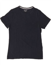 NAUTICA Womens T-Shirt Top UK 16 Large Navy Blue Cotton CS01
