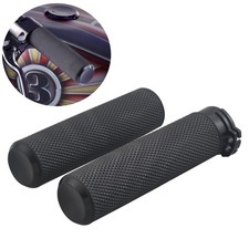 1 Pair Anti Slip Handlebar Hand Grips Black For Harley Dyna Sportster XL1200 883