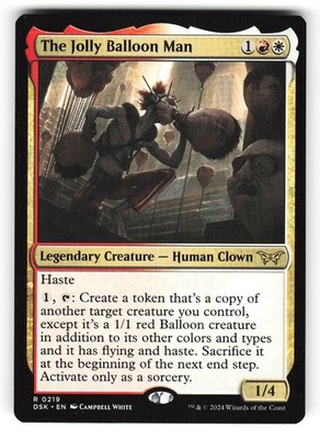 The Jolly Balloon Man #219 (NM) (Non-Foil) (R) (DSK) Magic MTG