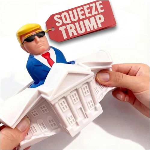 Donald Trump Pop-Up White House Squeeze Toy - 4-6 inches, and Red
