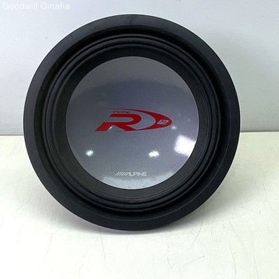 Alpine Type R 10'' Subwoofer SWR-1242D UNTESTED! PARTS/REPAIR!!! READ DESCRIP!!!