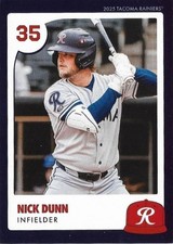NICK DUNN 2025 Choice Tacoma Rainiers #6 Maryland Terrapins Mariners 🔥