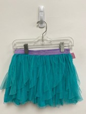 Disney SIZE 6/6X Aqua Sparkle Mesh Girl's Skirt