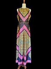 Vintage 1970s Jumpsuit Psychadelic palazzo Persian Playsuit Romper