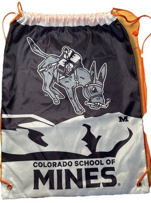 Colorado School Of Mines Orediggers String Bag Backpack Golden CO Donkey