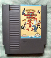 ADVENTURES OF ROCKY & BULLWINKLE for Nintendo NES - GORGEOUS label, Works well!