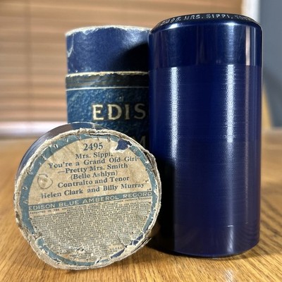 Edison Cylinder Record Mrs Sippi You're A Grand Old Girl 2495 Billy Murray