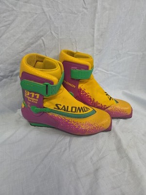 Cross Country Ski Boots SALOMON 911 Equipe Skate SNS Profil Size 5.5 Purple