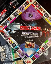 Star Trek: The Next Generation Monopoly Collectors Set. Complete Very Good Cond.