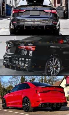 Audi 8V+ A3 SLine - M4 Style Carbon Fiber Diffuser - 2020+