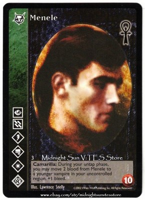 Menele Brujah Camarilla Edition V:TES VTES Vampire CCG