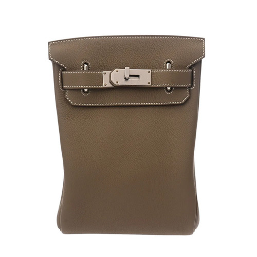 Hermes Kelly Acad PM 689953 Shoulder Bag Togo Leather Silver #WB314