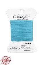 ColorSpun Silk Thread Azure 10 Yard