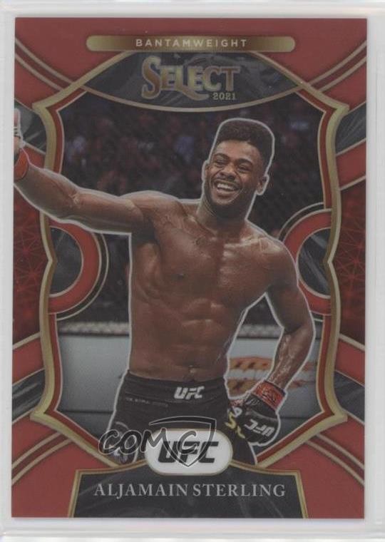2021 Panini Select UFC Concourse Red Prizm 96/99 Aljamain Sterling #46 mr1