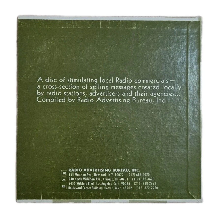 RAB SOUND SERVICE - 'Instant Money' 7" Flexi-Disc Vinyl Single Record U.S. PRESS - Image 2 of 4