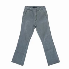 Joe’s Jeans Women’s 26 Gray Straight Leg Raw Hem High Rise Stretch Denim Casual
