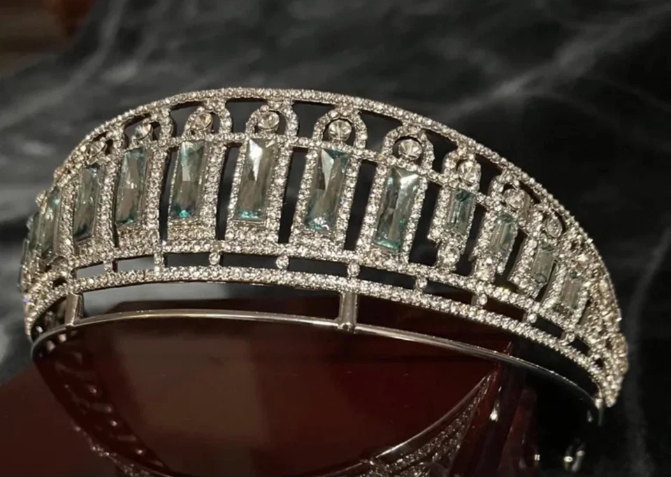 Русский аквамарин кокошник тиара копия - Изображение 3 из 4