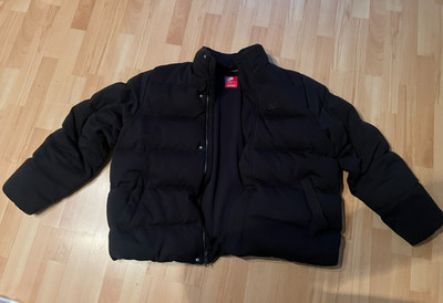 Nike Sportswear Tech Fleece übergroße gefütterte Jacke schwarz XL