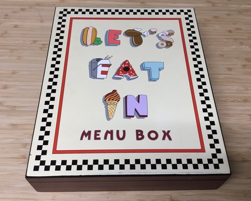 Menu Box For KIDS "LET’S EAT IN’ For Nutrition Education/Meal Planning 8x10