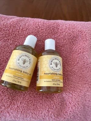 Burt's Bees Baby Nourishing Baby Oil 4 Oz Original NEW