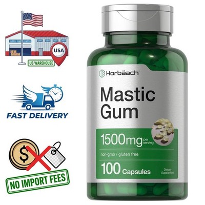 Mastic Gum Resin 1500mg 100 Capsules Pistacia lentiscus