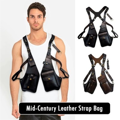 Anti-Theft Underarm Wallet Bag - Steampunk Rivet Design Adjustable Strap