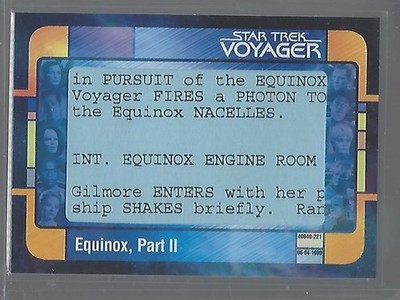 Star Trek Voyager Archives & Inscriptions Script Cut VSC8 #02