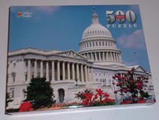 NEW SEALED GOLDEN BOOKS 500 PC. UNITED STATES CAPITOL PUZZLE, 1998 MADE IN USA