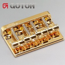 NEW Gotoh 201B-4 Bass Bridge Precision Jazz for Fender P Jazz Bass 4-String GOLD