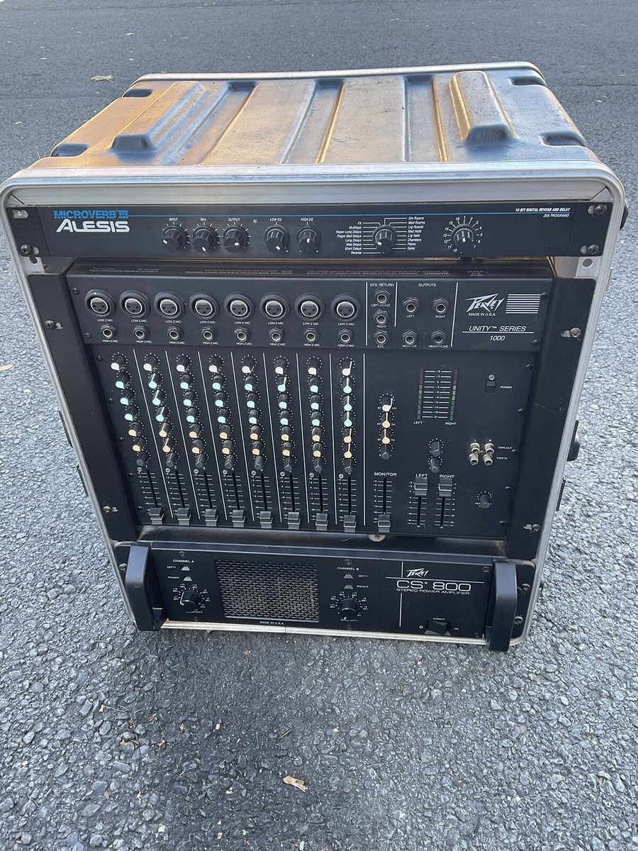 Vintage Peavey CS-800 Stereo Power Amplifier, Unity 1000 Mixer