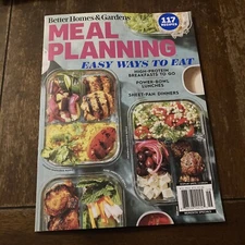 Better Homes & Gardens Meal Planning 2024 Magazine Meal Prep Easy 117 Recipes!