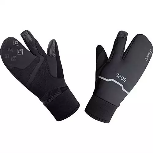 NEW GORE WEAR Thermo Split Gloves, Gore-TEX INFINIUM, Black, Large