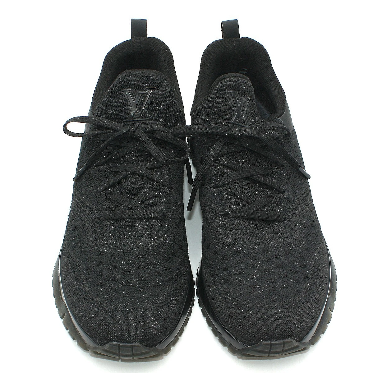 Authentic Black Louis Vuitton VNR Knit Sneakers