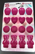 Backform Silikon Madeleine 16er Keksform Plätzchen backen Kuchenform antihaft