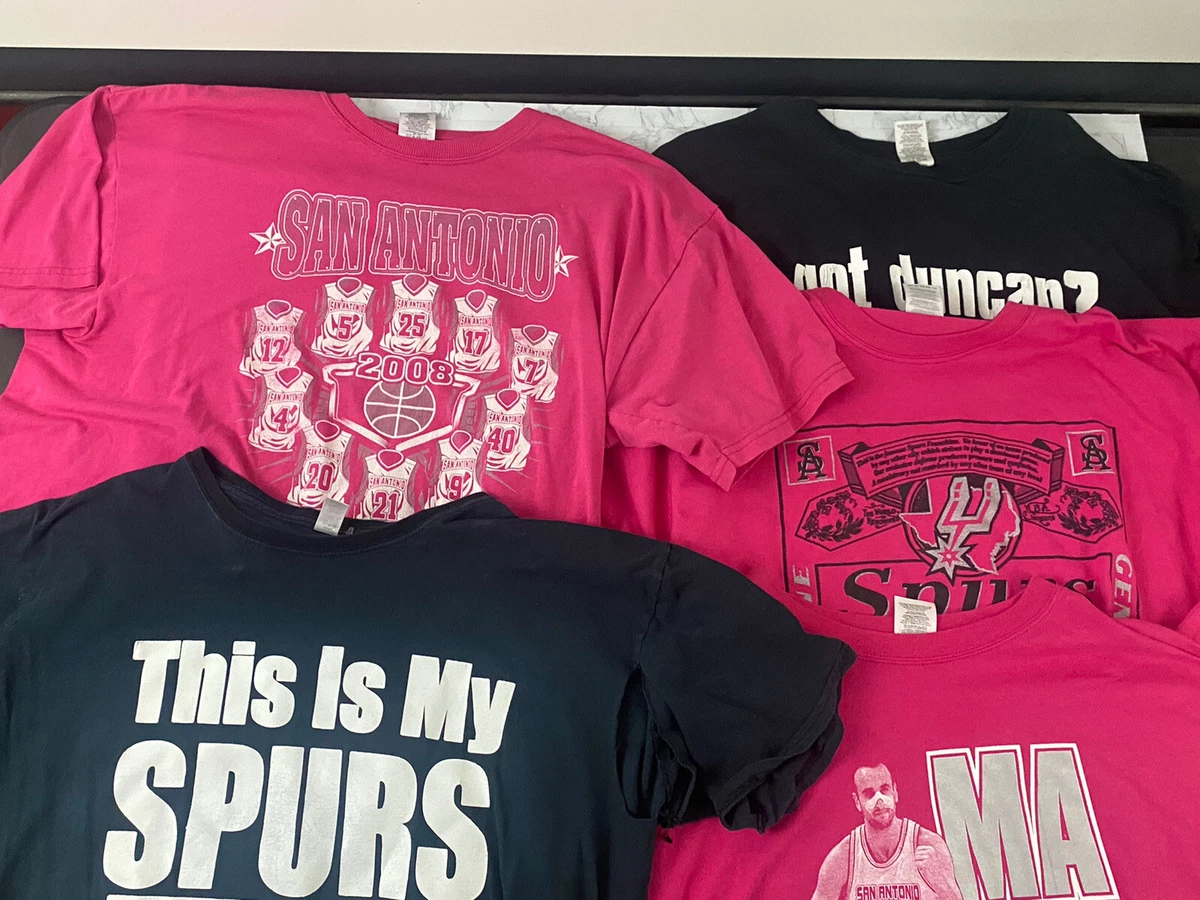 Pink san hotsell antonio spurs shirt