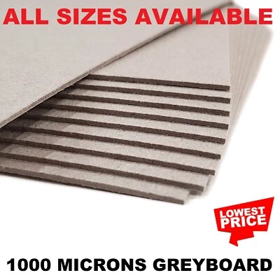 Greyboard A2 A3 A4 A5 Grey Backing Board Cards 1000 Microns Picture Frame Mount
